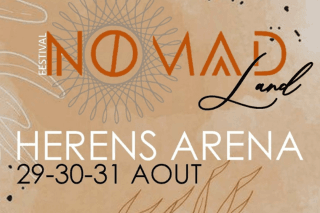 Affiche du festival "Nomad Land" qui aura lieu du 29 au 31 août dans la commune d'Evolène.